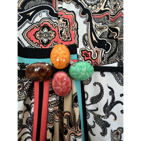 NY Collection Sleeveless Multi Colorful Maxi Dress Size Petite Small - Picture 8 of 8